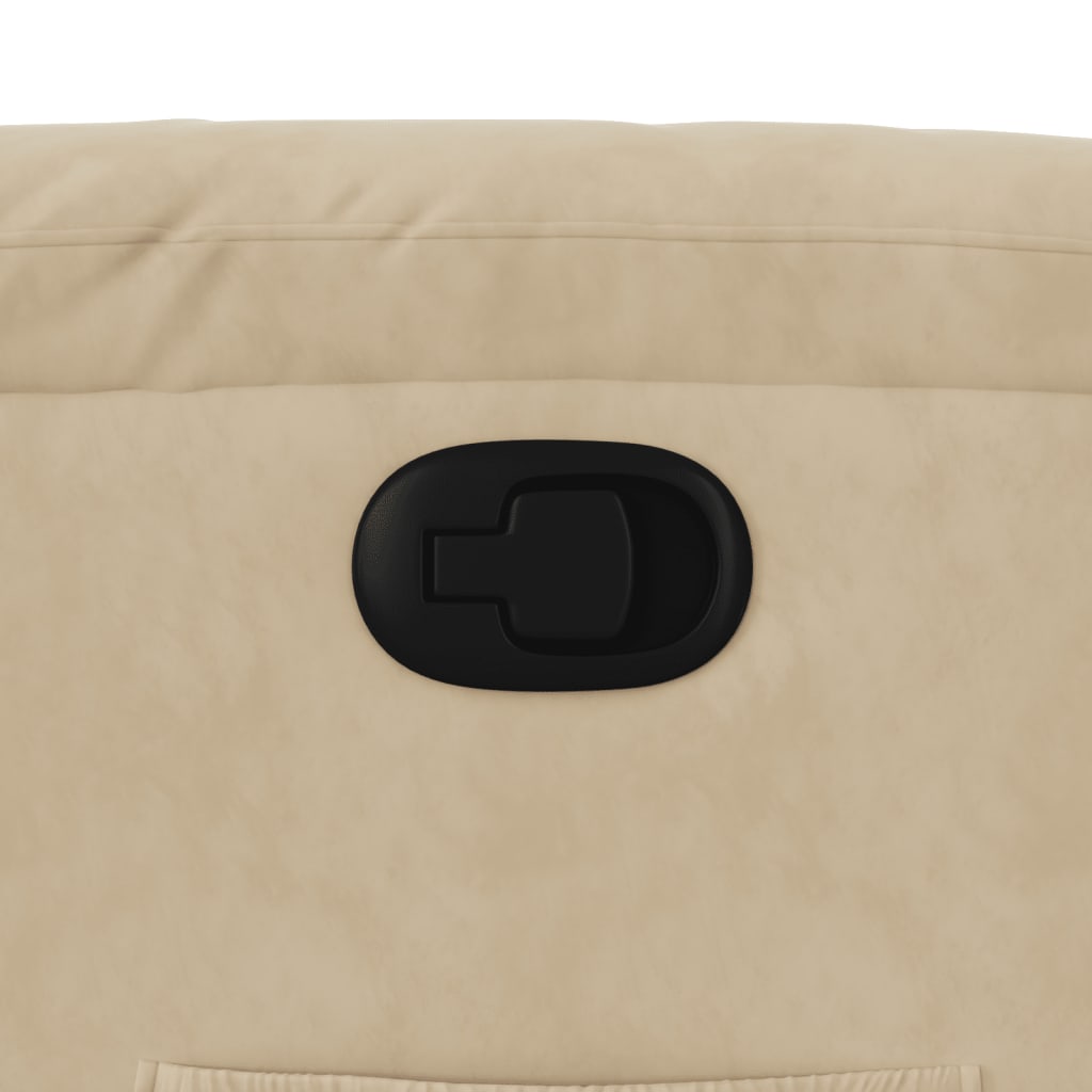 Fauteuil inclinable crème tissu microfibre - XIOS