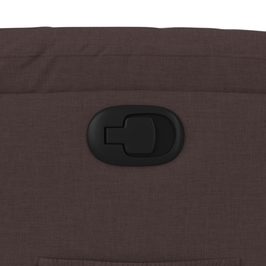 Fauteuil inclinable Marron foncé Tissu - XIOS