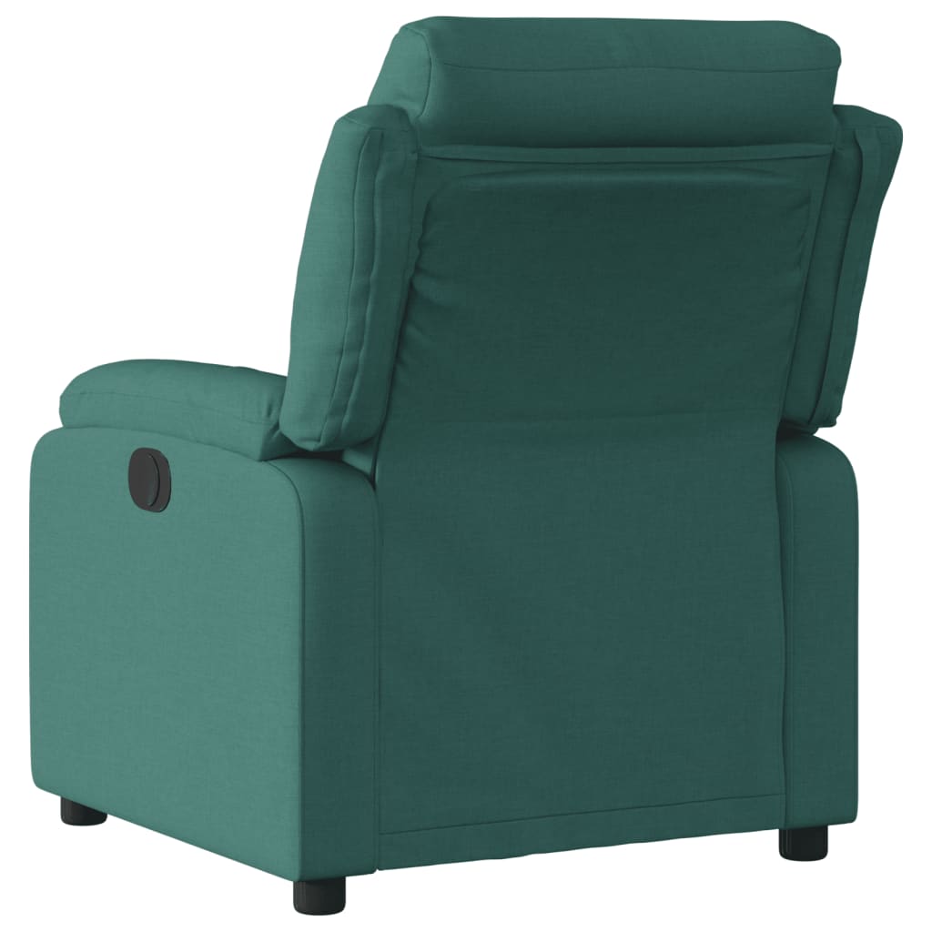 Fauteuil inclinable Vert foncé Tissu