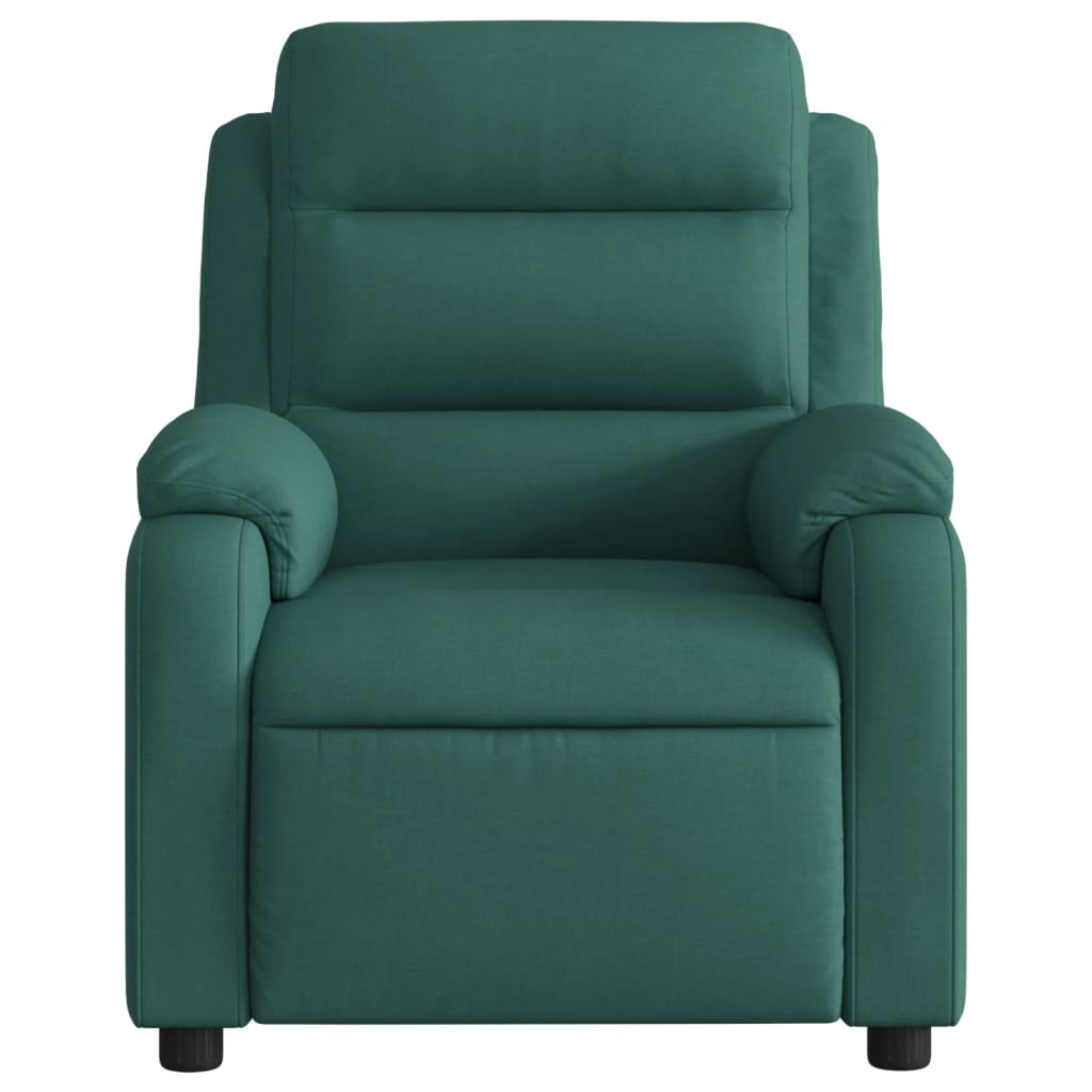 Fauteuil inclinable Vert foncé Tissu