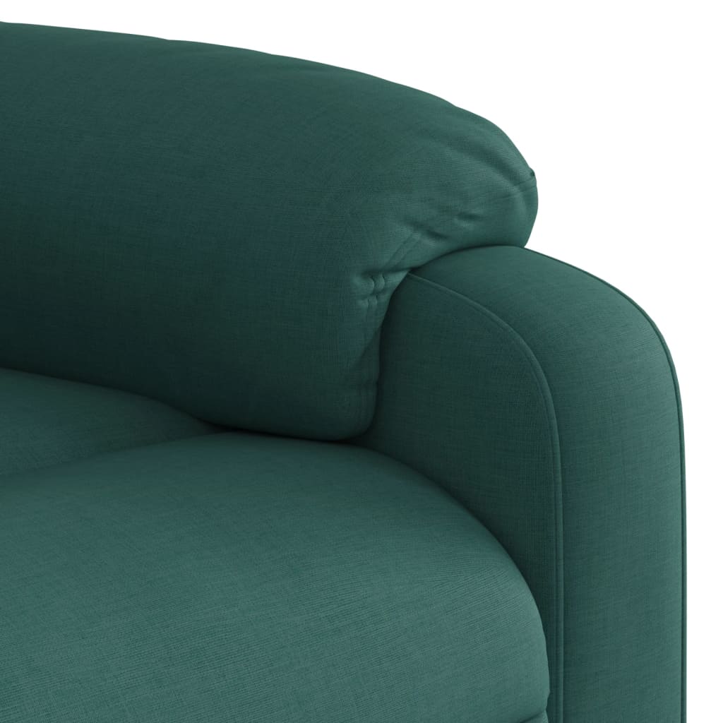 Fauteuil inclinable Vert foncé Tissu