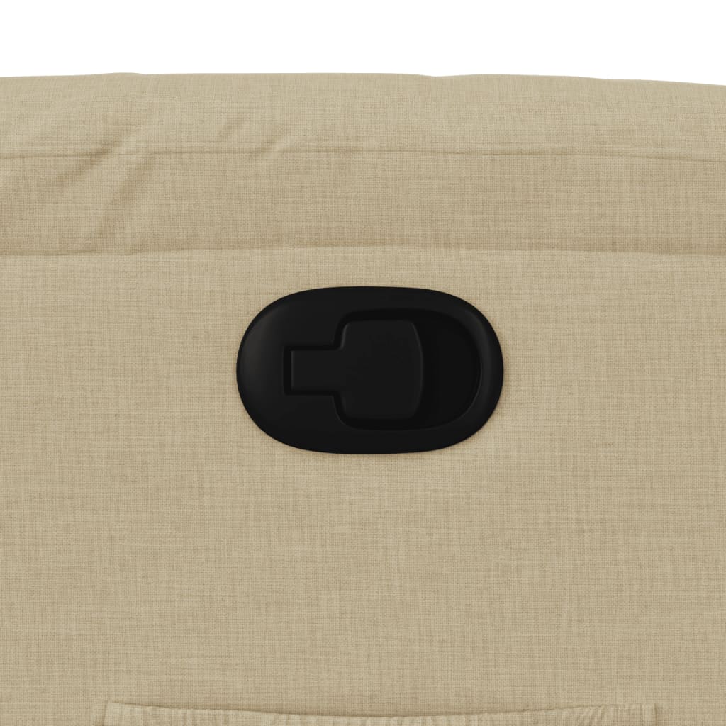 Fauteuil inclinable Crème Tissu - XIOS