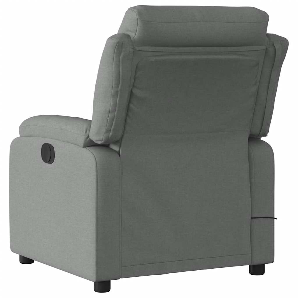 Fauteuil de massage inclinable Gris foncé Tissu - XIOS