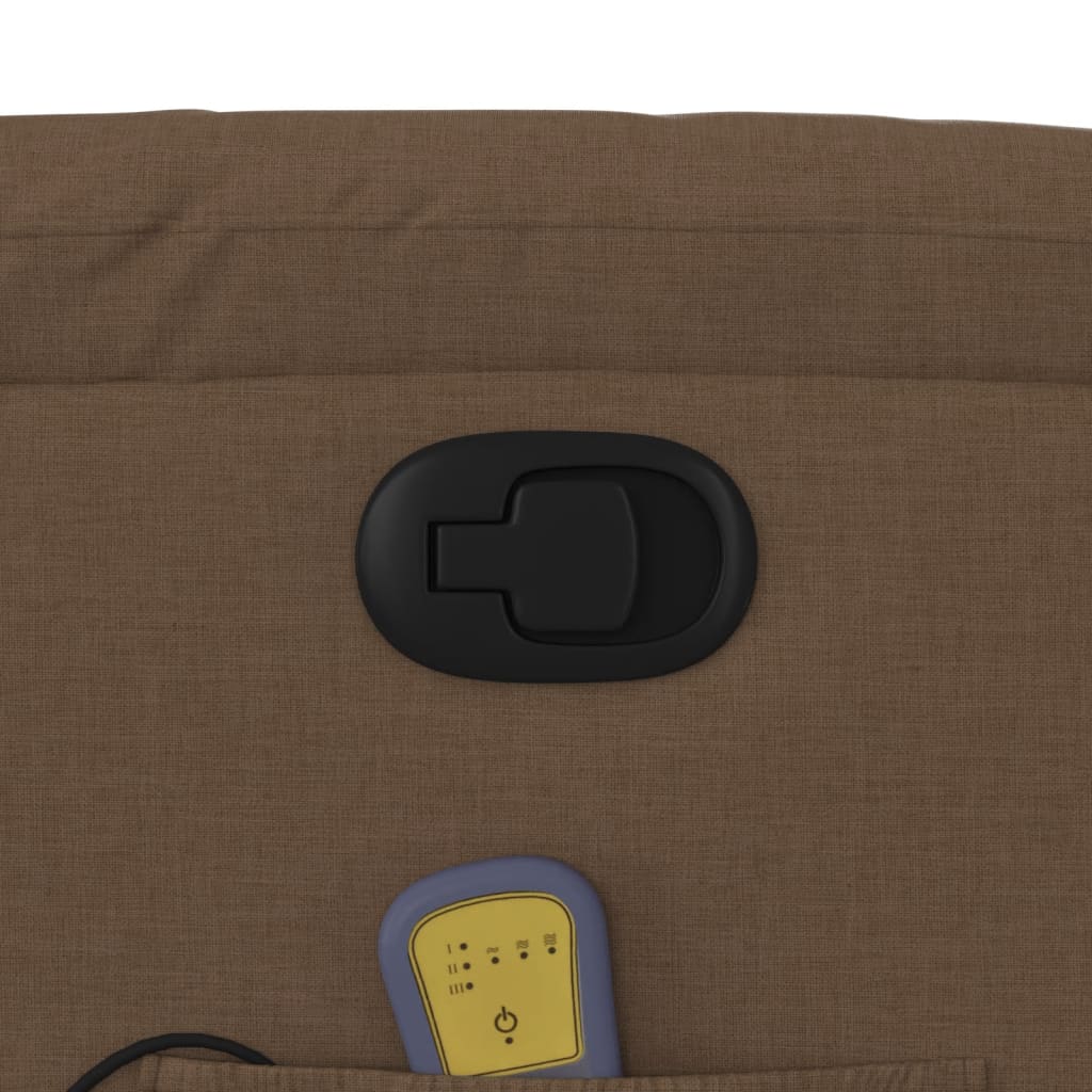 Fauteuil de massage inclinable Marron Tissu - XIOS