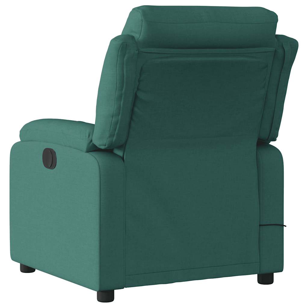 Fauteuil de massage inclinable Vert foncé Tissu - XIOS