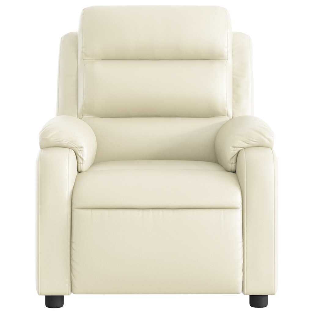 Fauteuil inclinable de massage Crème Similicuir - XIOS