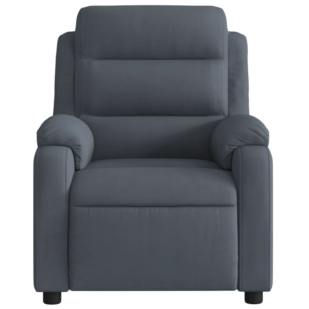 Fauteuil inclinable Gris foncé Velours - XIOS