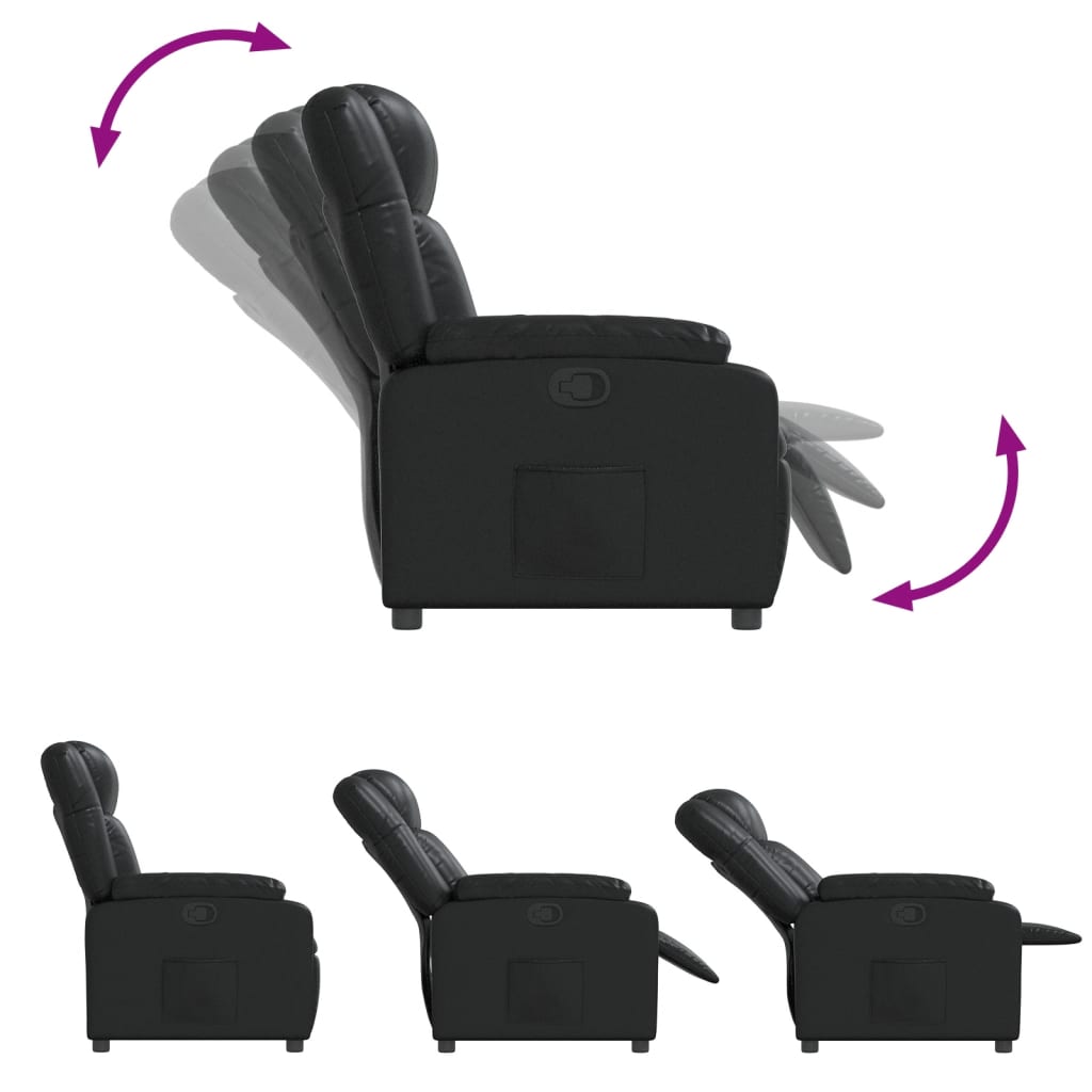 Fauteuil inclinable Noir Similicuir - XIOS