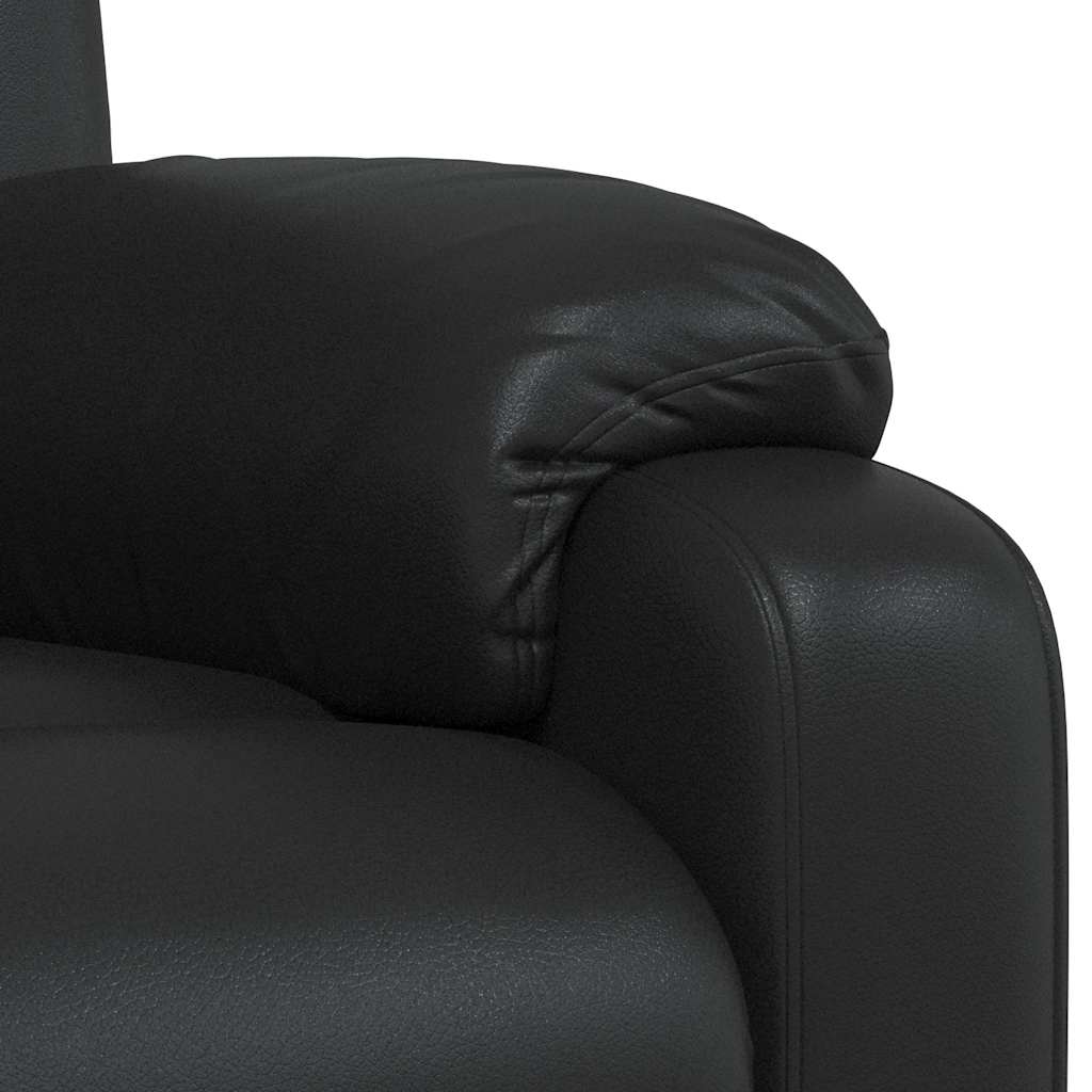 Fauteuil de massage inclinable Noir Similicuir Fauteuils vidaXL