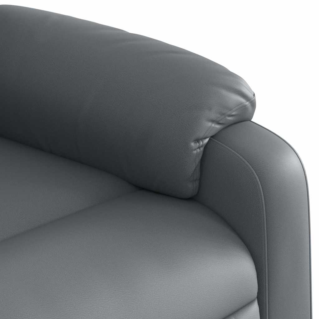 Fauteuil de massage inclinable Gris Similicuir Fauteuils vidaXL