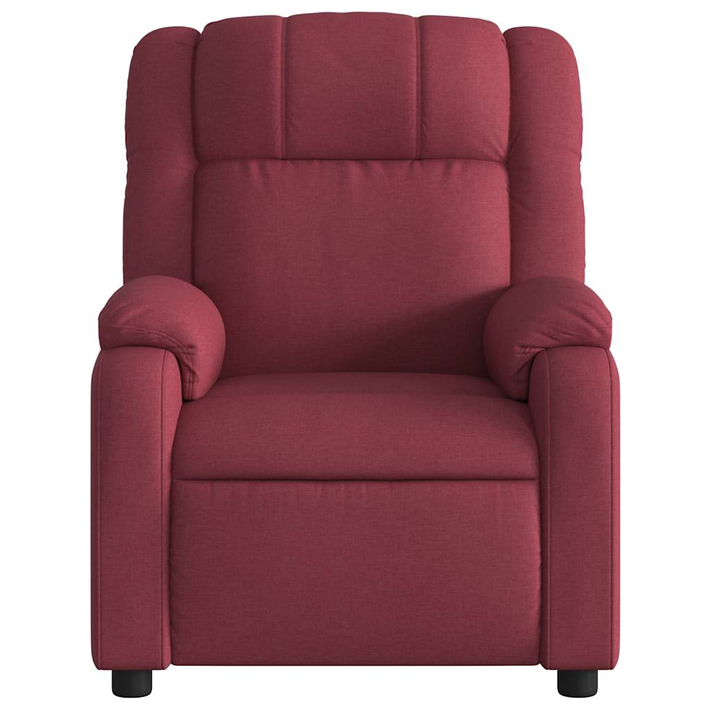 Fauteuil inclinable Rouge bordeaux Tissu - XIOS
