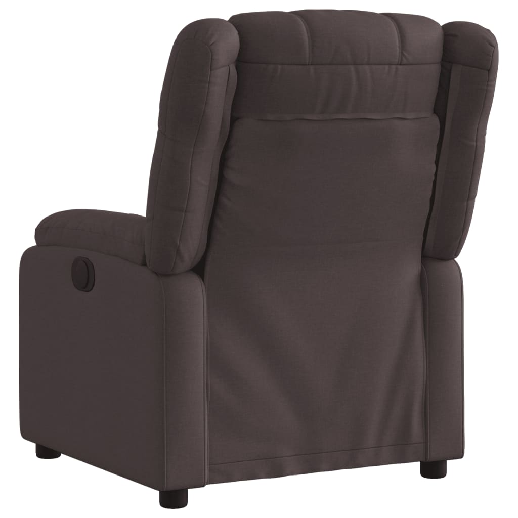 Fauteuil inclinable Marron foncé Tissu - XIOS