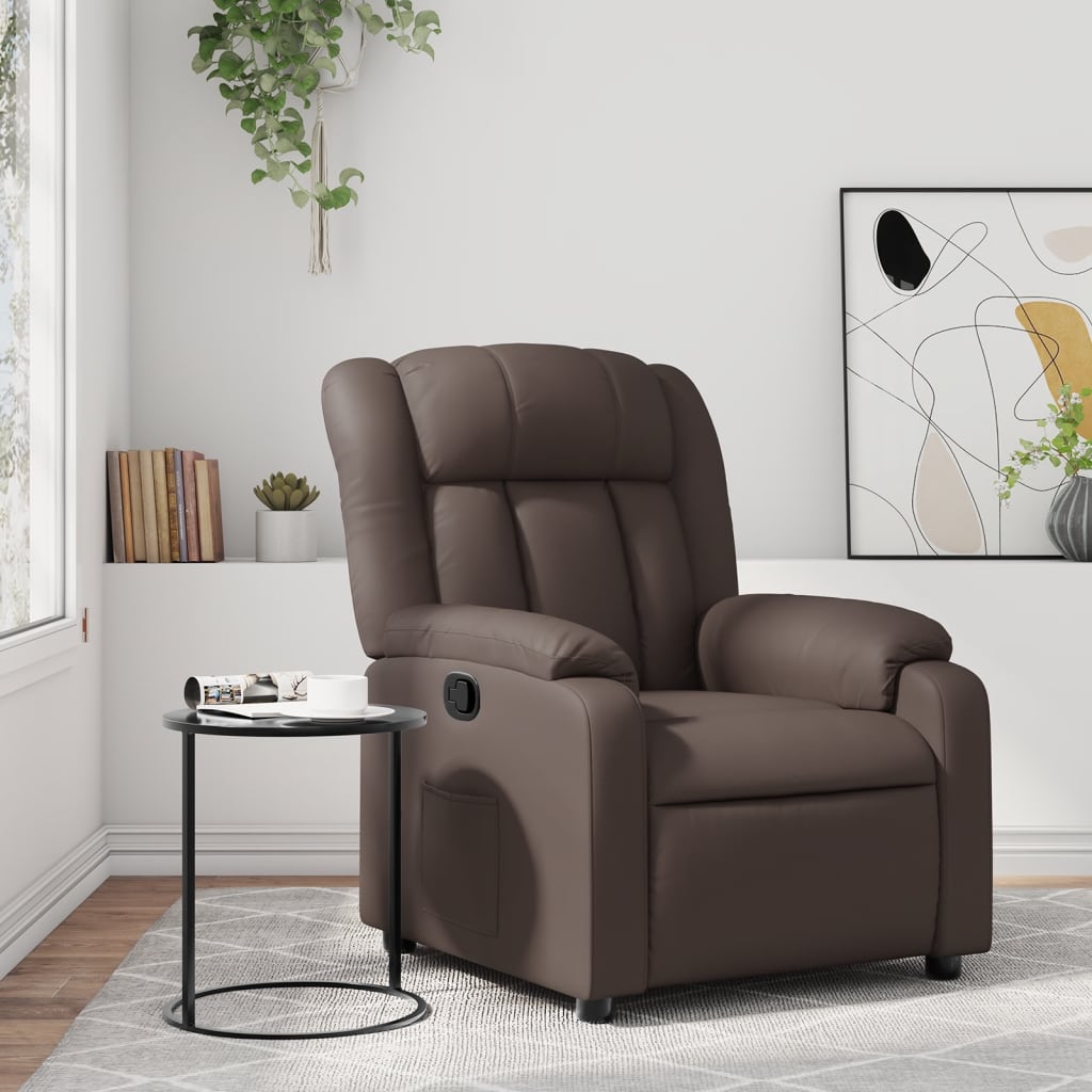 Fauteuil inclinable Marron Similicuir - XIOS