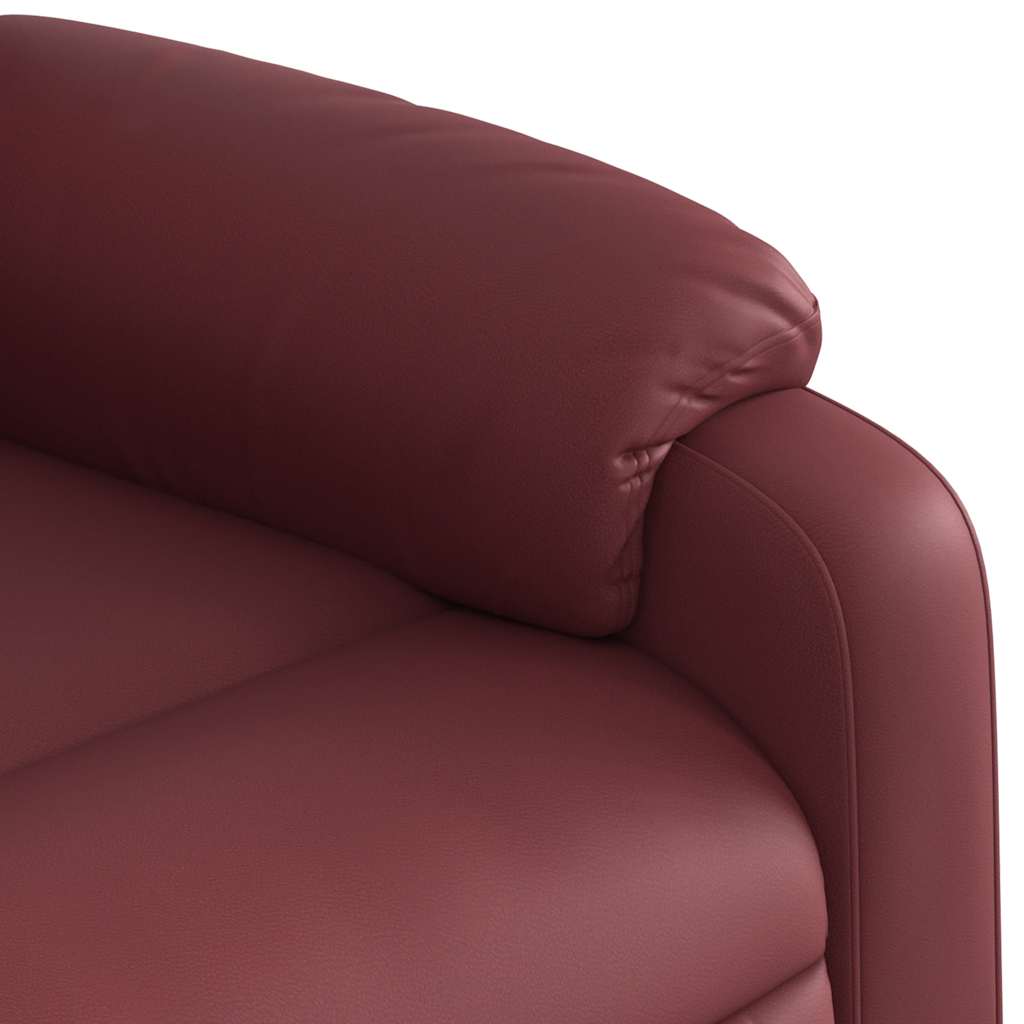 Fauteuil inclinable Rouge bordeaux Similicuir - XIOS