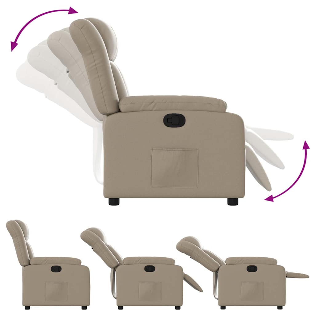 Fauteuil inclinable Cappuccino Similicuir - XIOS