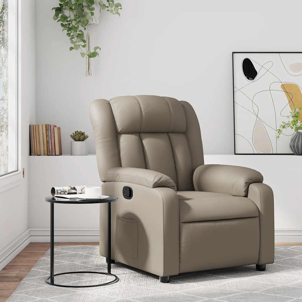 Fauteuil inclinable Cappuccino Similicuir - XIOS
