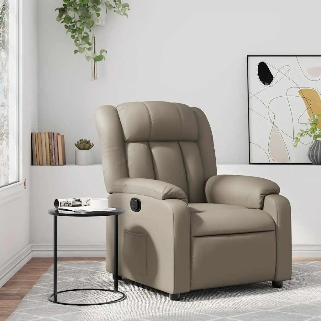 Fauteuil inclinable Cappuccino Similicuir - XIOS