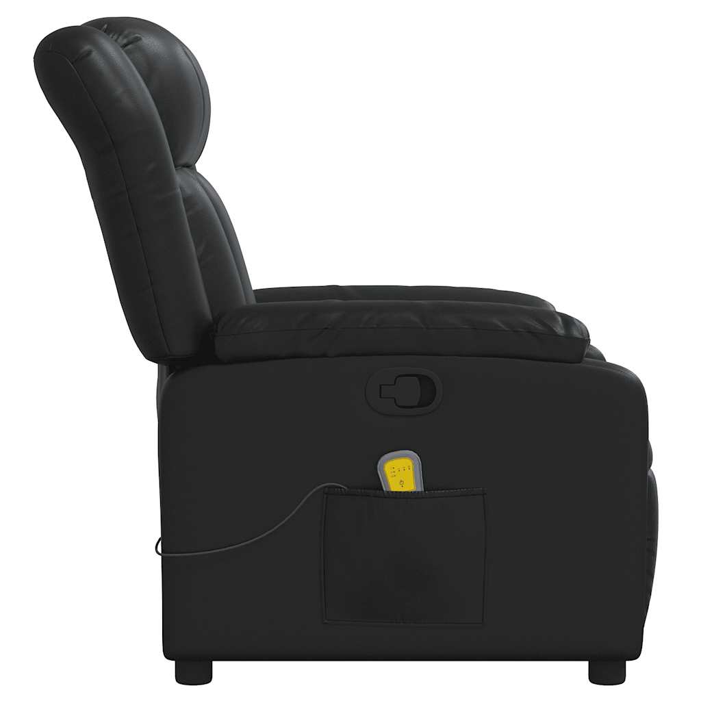 Fauteuil de massage inclinable Noir Similicuir - XIOS