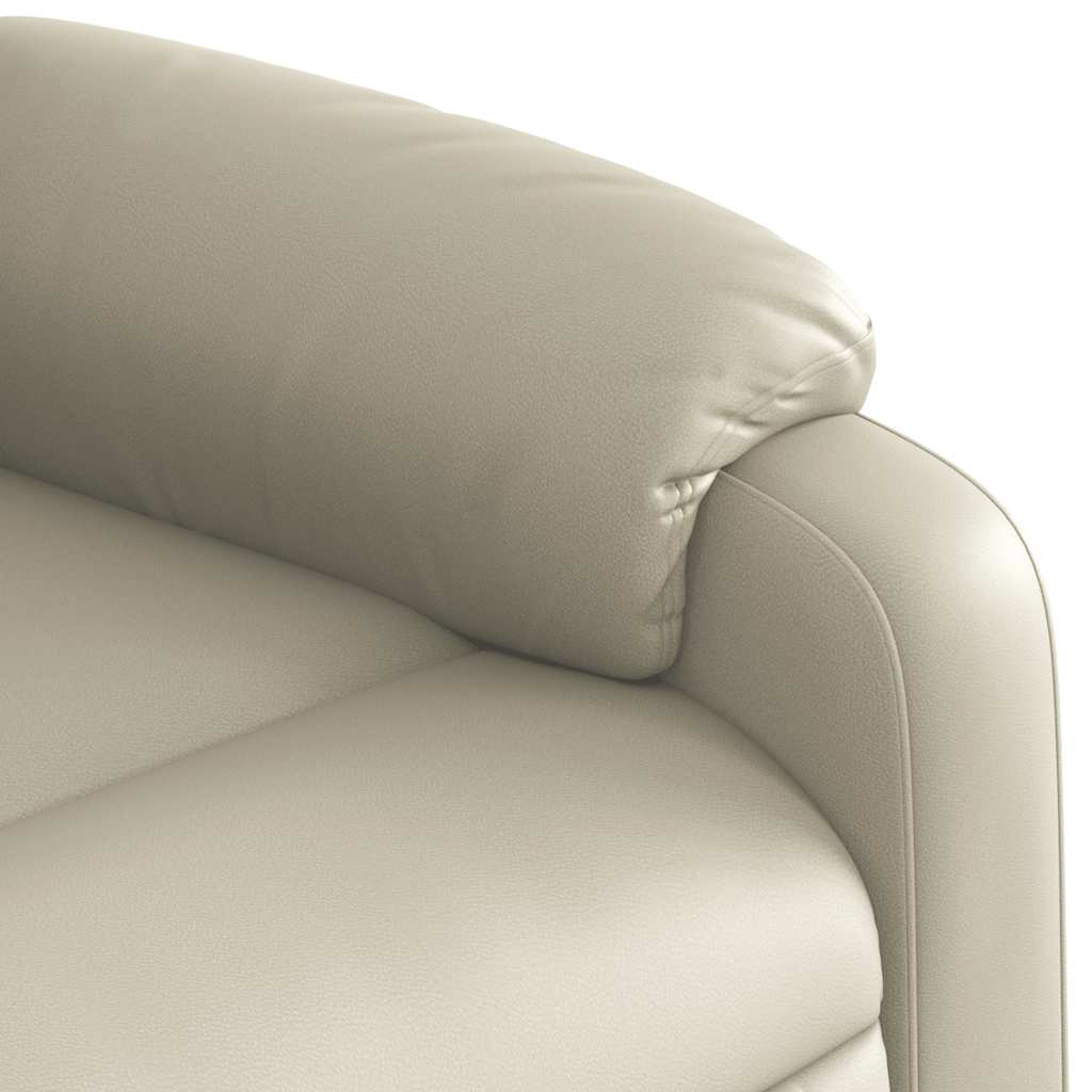 Fauteuil inclinable de massage Crème Similicuir - XIOS