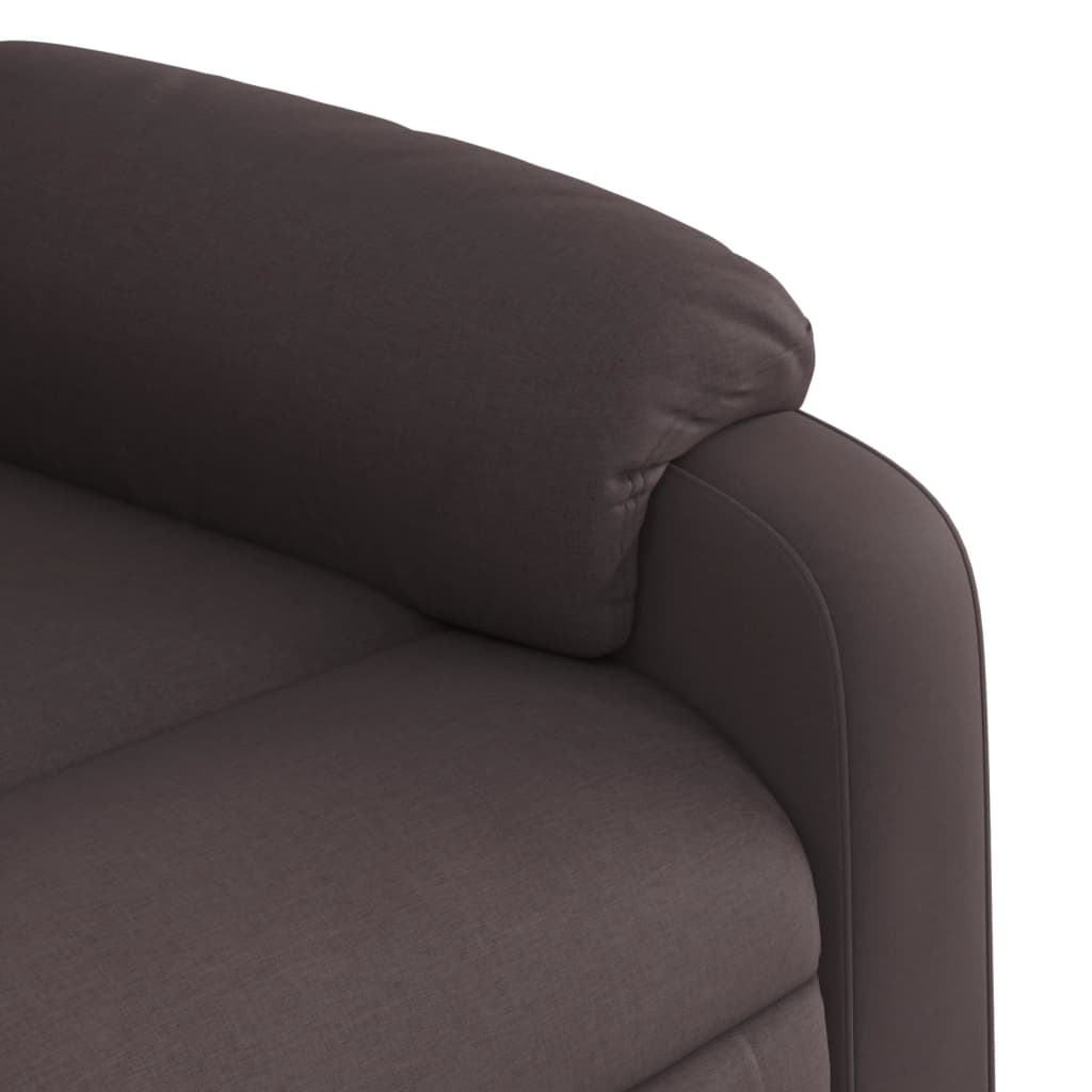 Fauteuil de massage inclinable Marron foncé Tissu - XIOS