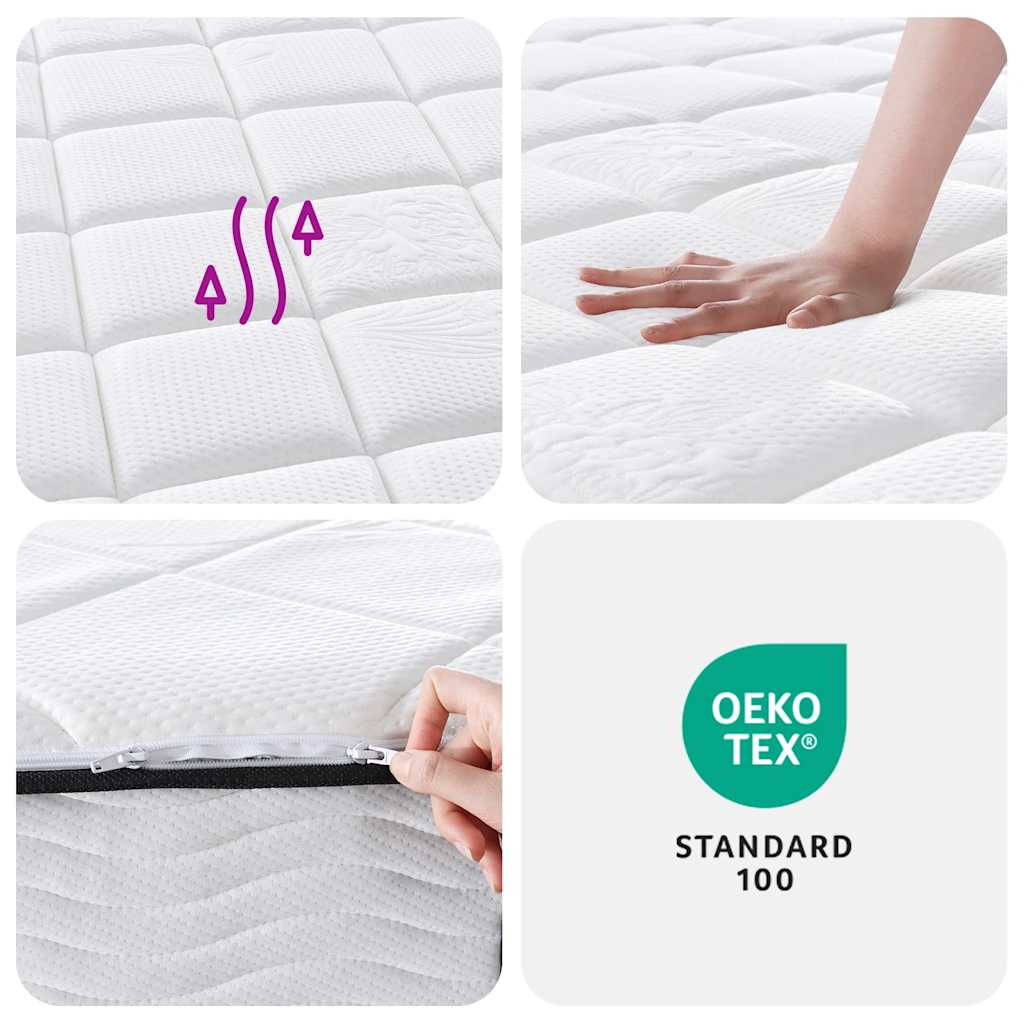 Matelas à ressorts ensachés moyen plus 140x190 cm - XIOS