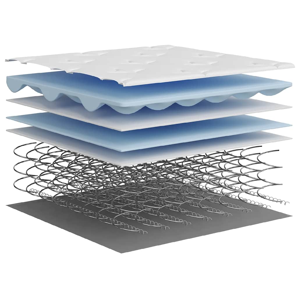 Matelas à ressorts ensachés moyen 200x200 cm - XIOS