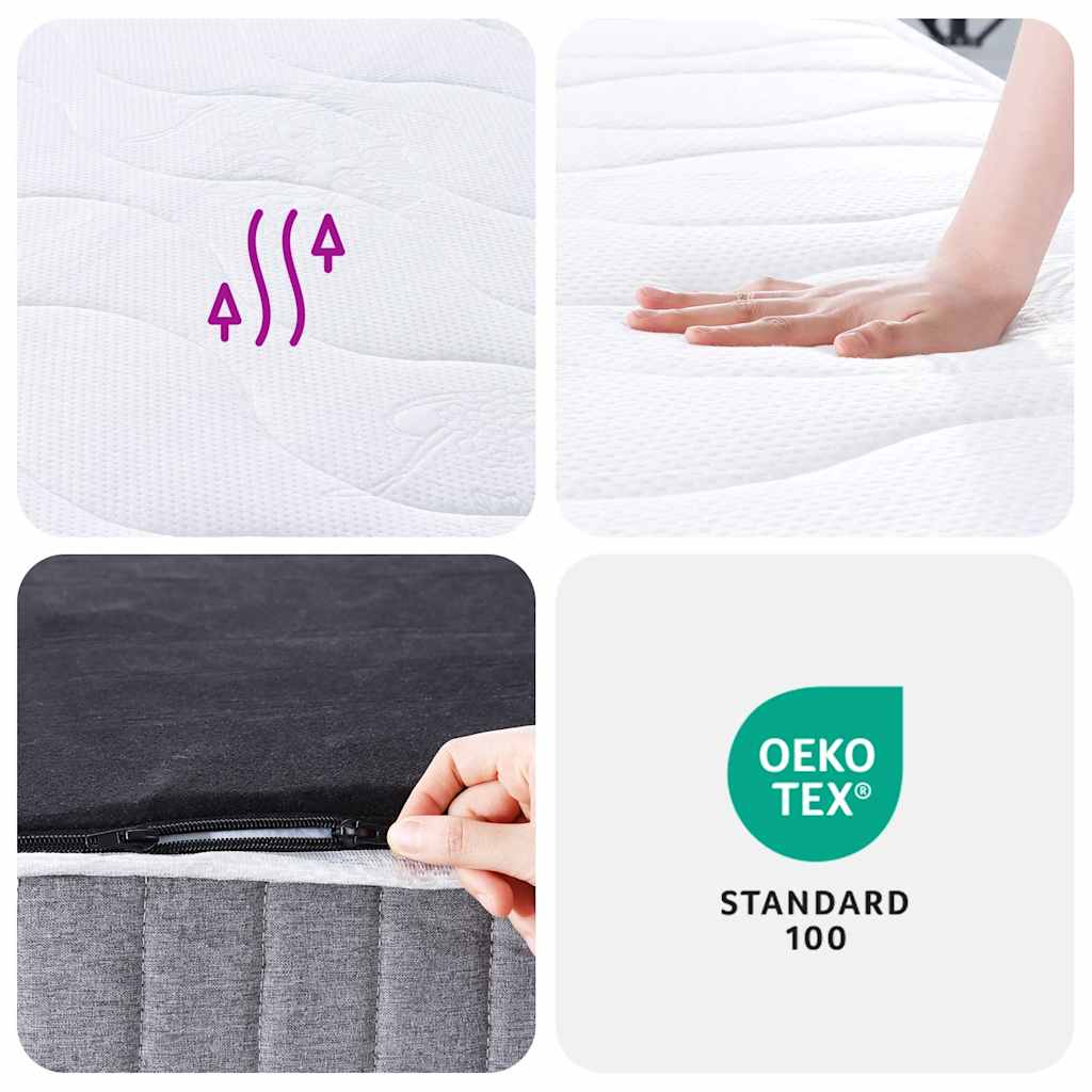 Matelas à ressorts ensachés moyen 70x200 cm - XIOS