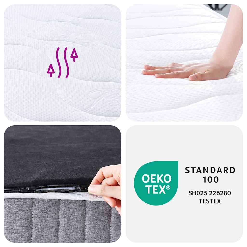 Matelas à ressorts ensachés moyen 90x220 cm - XIOS