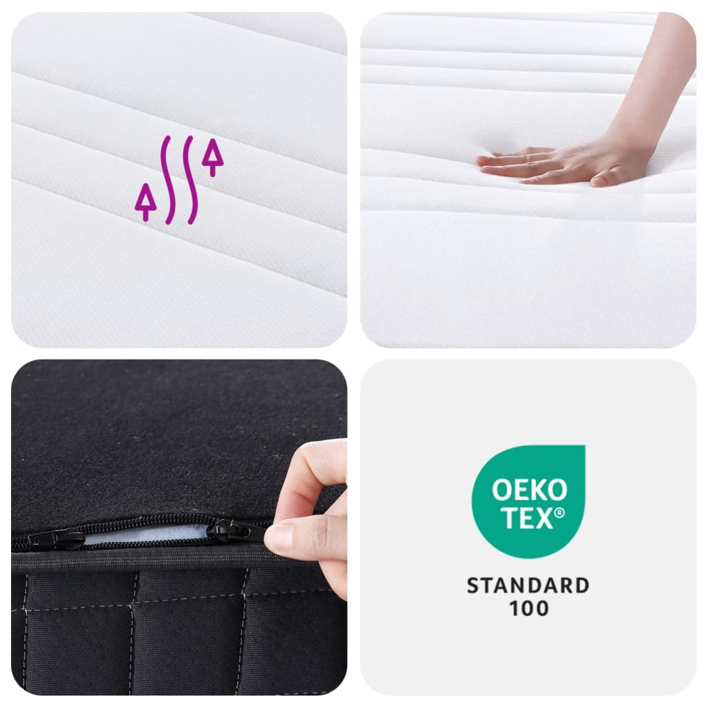Matelas à ressorts bonnell moyen 90x200 cm Matelas vidaXL