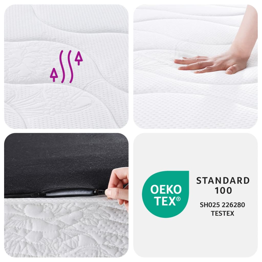 Matelas à ressorts bonnell moyen 90x200 cm Matelas vidaXL