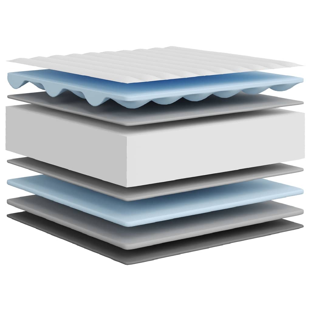 Matelas en mousse moyennement doux 140x200 cm Matelas vidaXL