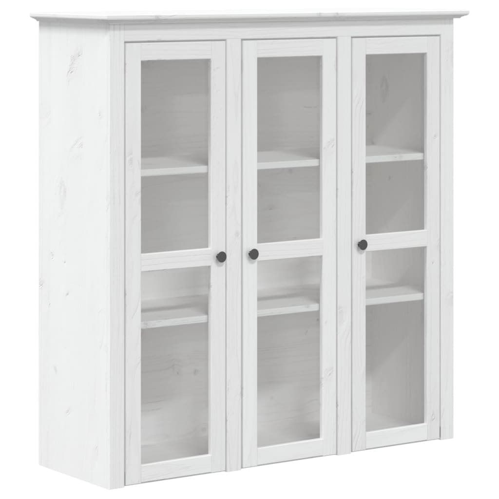 Buffet BODO blanc 115,5x43x200,5 cm bois massif de pin - XIOS