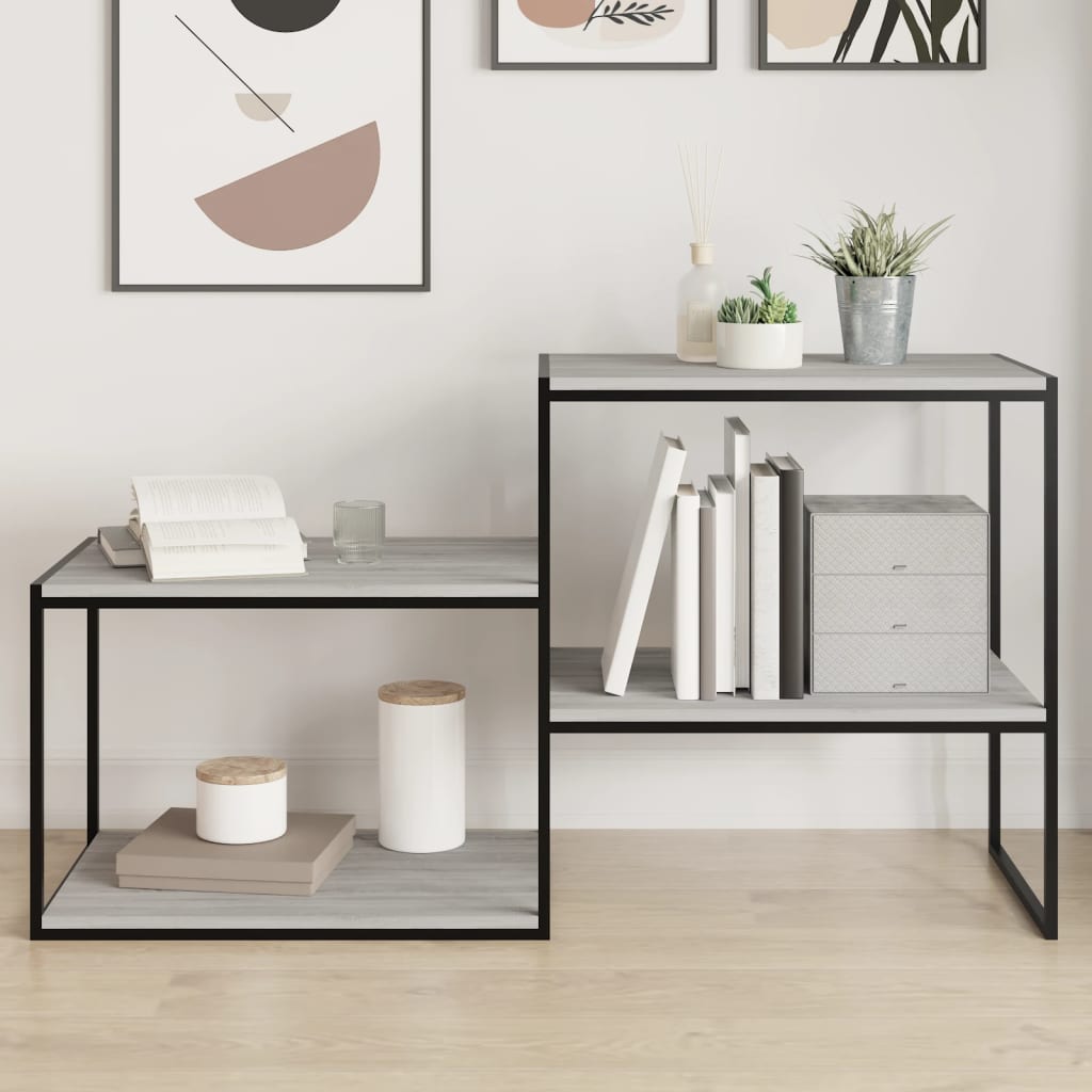 Étagères murales 4 pcs sonoma gris 60x40x1,5 cm bois ingénierie - XIOS