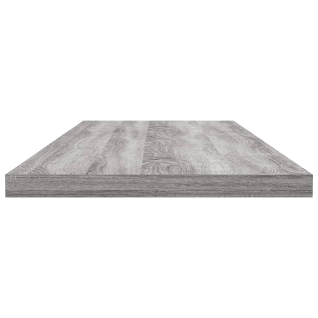 Étagères murales 4 pcs sonoma gris 80x20x1,5 cm bois ingénierie - XIOS