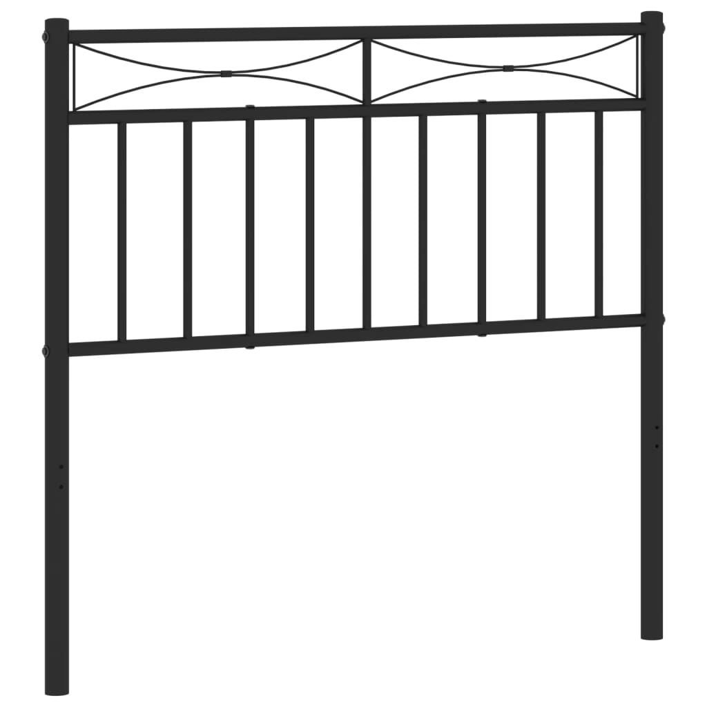 Tête de lit métal noir 90 cm - XIOS