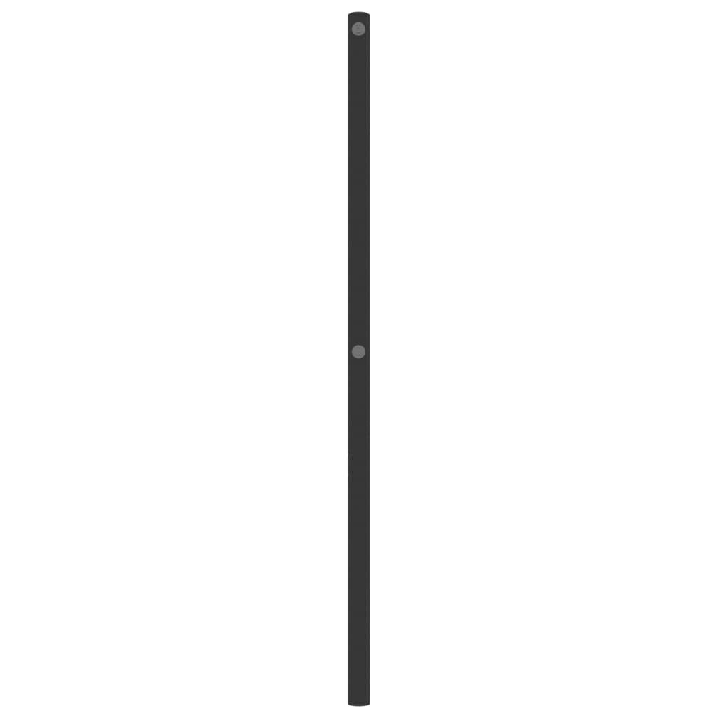 Tête de lit métal noir 140 cm Têtes et pieds de lit vidaXL