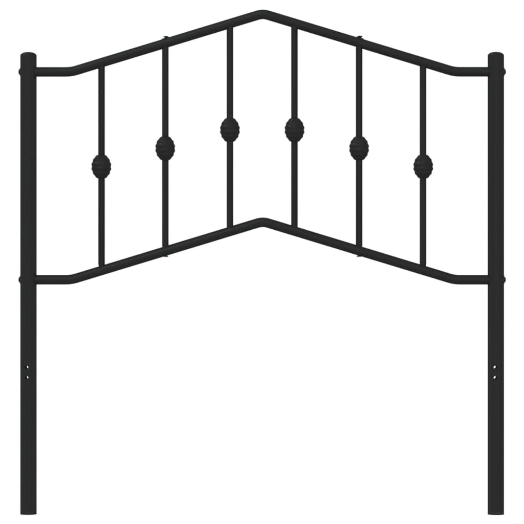 Tête de lit métal noir 90 cm - XIOS