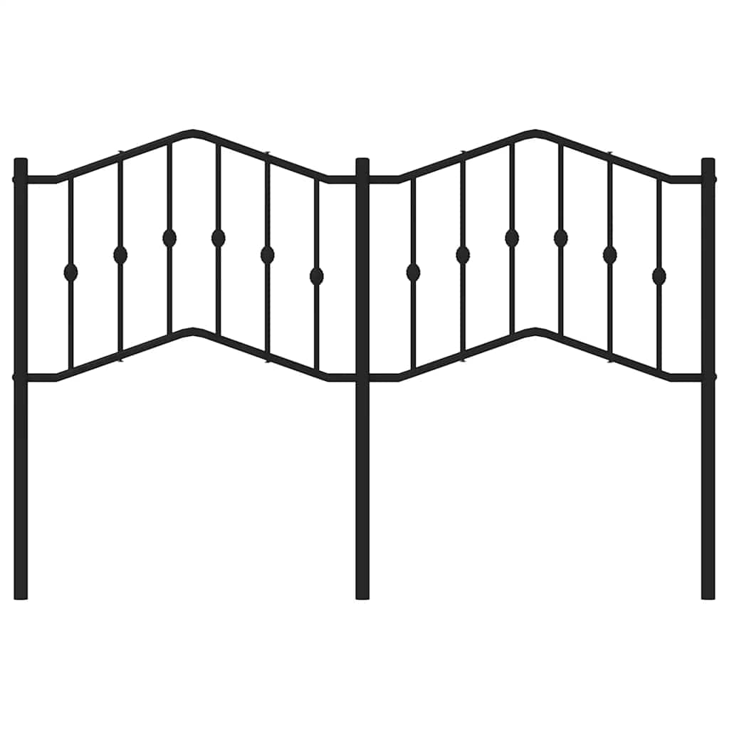 Tête de lit métal noir 135 cm - XIOS