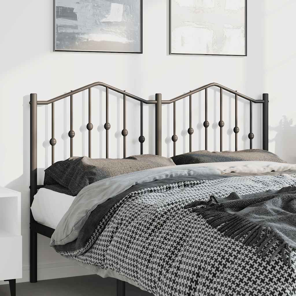 Tête de lit métal noir 135 cm - XIOS