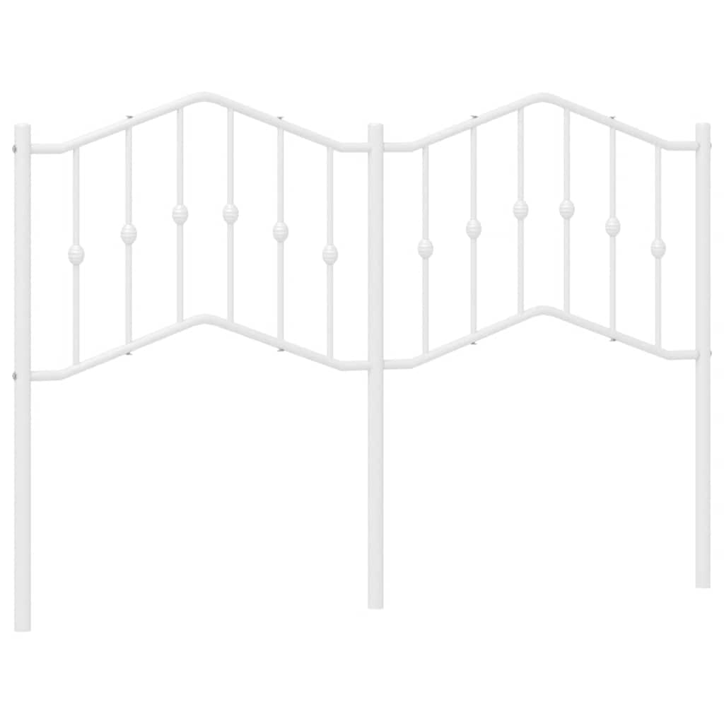 Tête de lit métal blanc 135 cm - XIOS