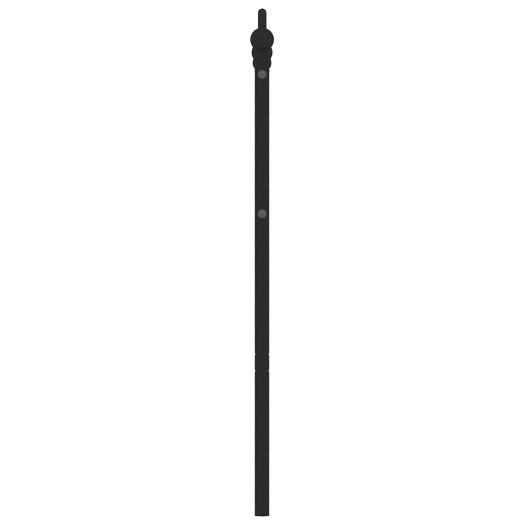 Tête de lit métal noir 160 cm Têtes et pieds de lit vidaXL