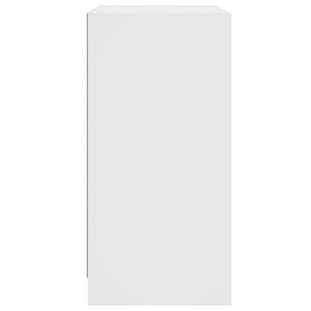 Armoire latérale avec portes en verre blanc 68x37x75,5 cm - XIOS