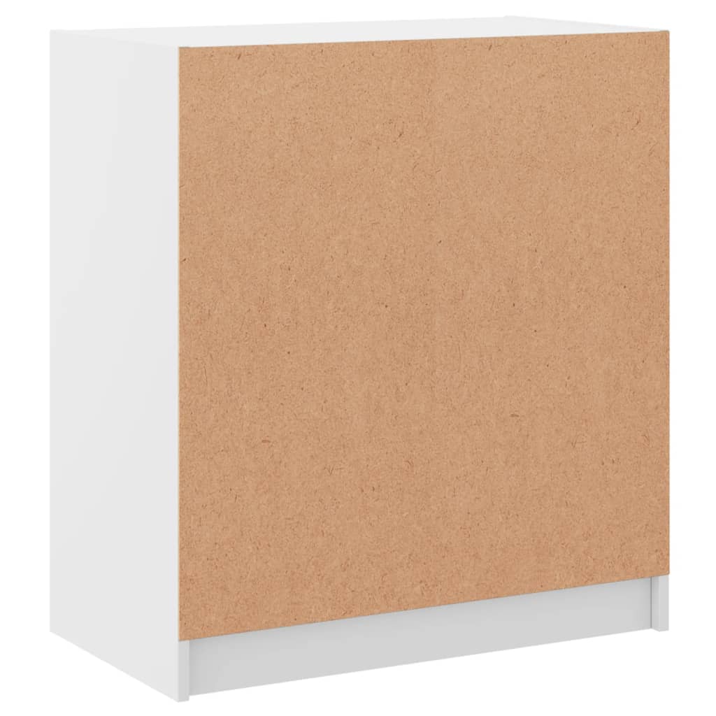 Armoire latérale avec portes en verre blanc 68x37x75,5 cm - XIOS
