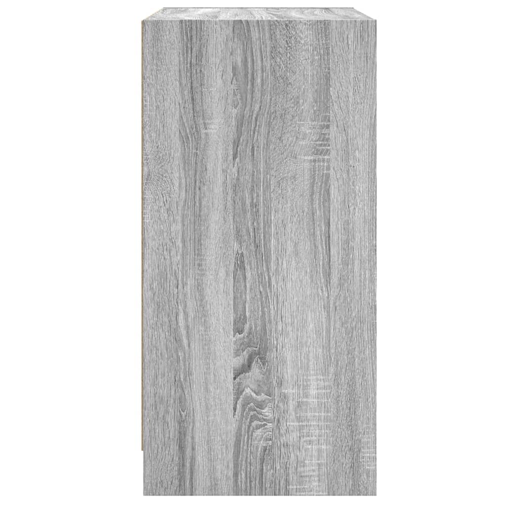 Armoire latérale avec portes en verre sonoma gris 68x37x75,5 cm - XIOS