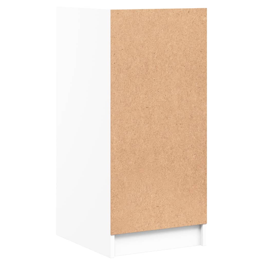 Armoire latérale avec portes en verre blanc 35x37x75,5 cm - XIOS