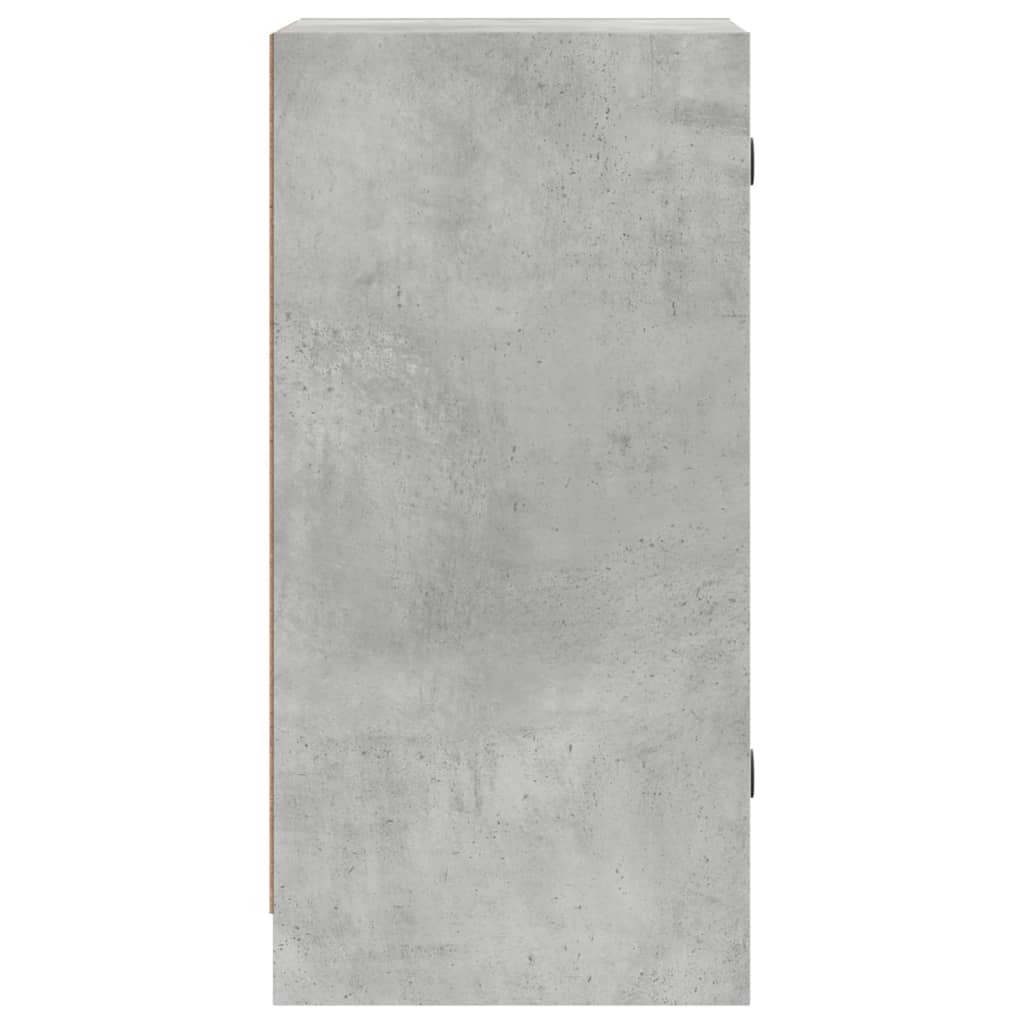 Armoire latérale avec portes en verre gris béton 35x37x75,5 cm - XIOS