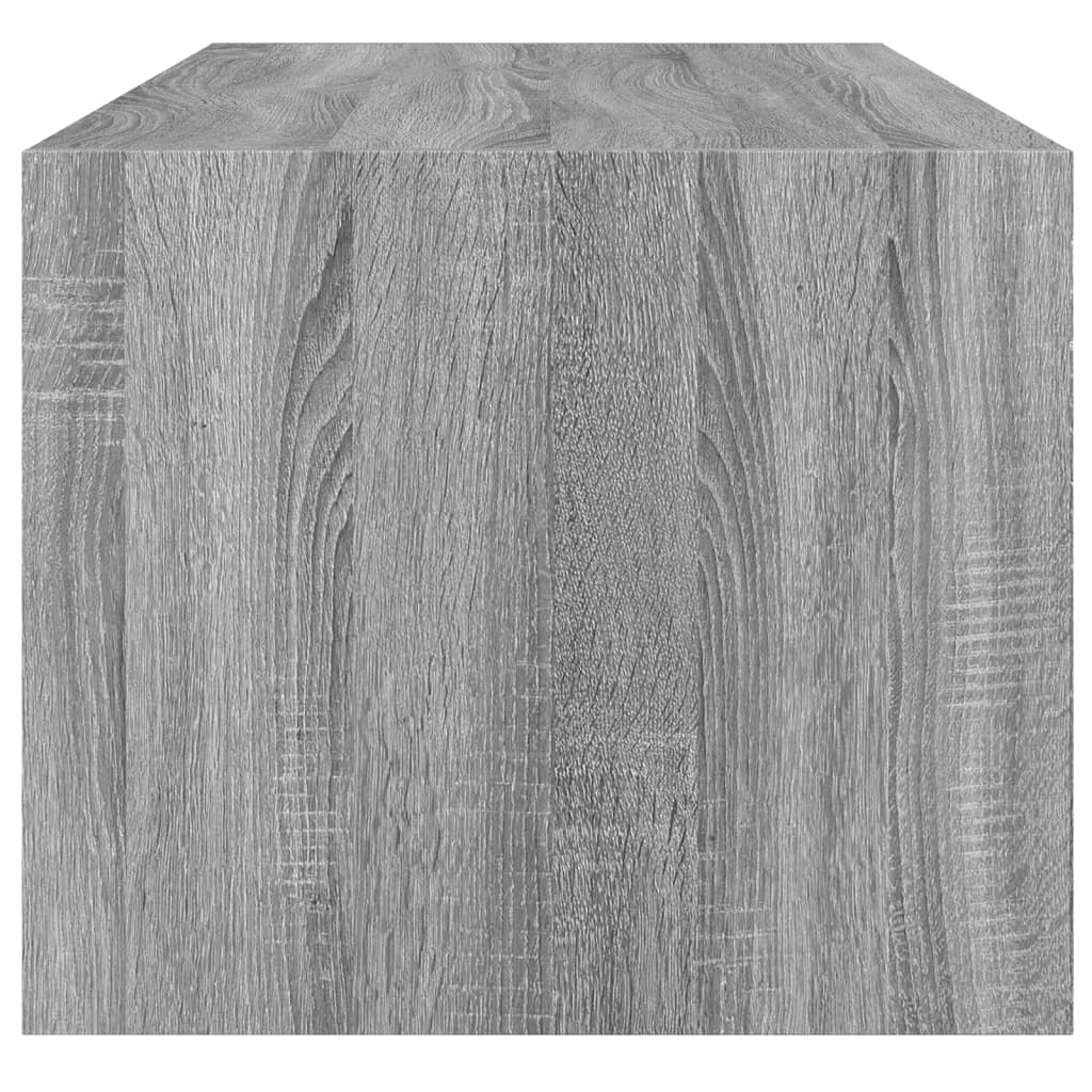 Table basse avec portes en verre sonoma gris 102x50x42 cm - XIOS