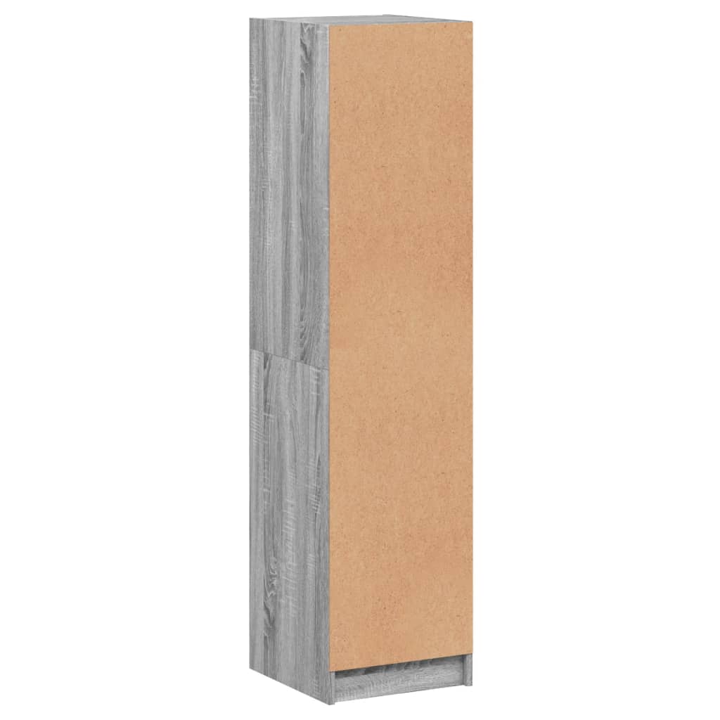 Buffet avec porte en verre sonoma gris 35x37x142 cm - XIOS