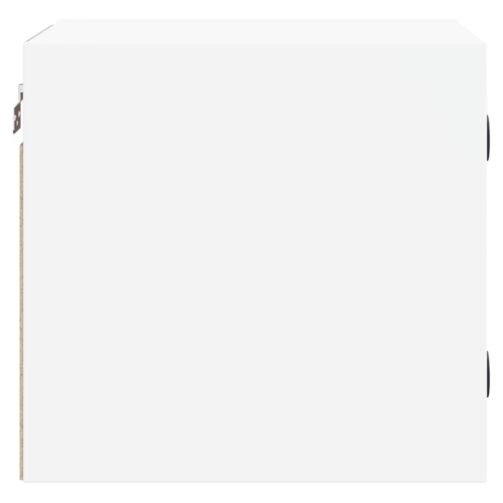 Tables de chevet avec portes en verre 2 pcs blanc 35x37x35 cm - XIOS