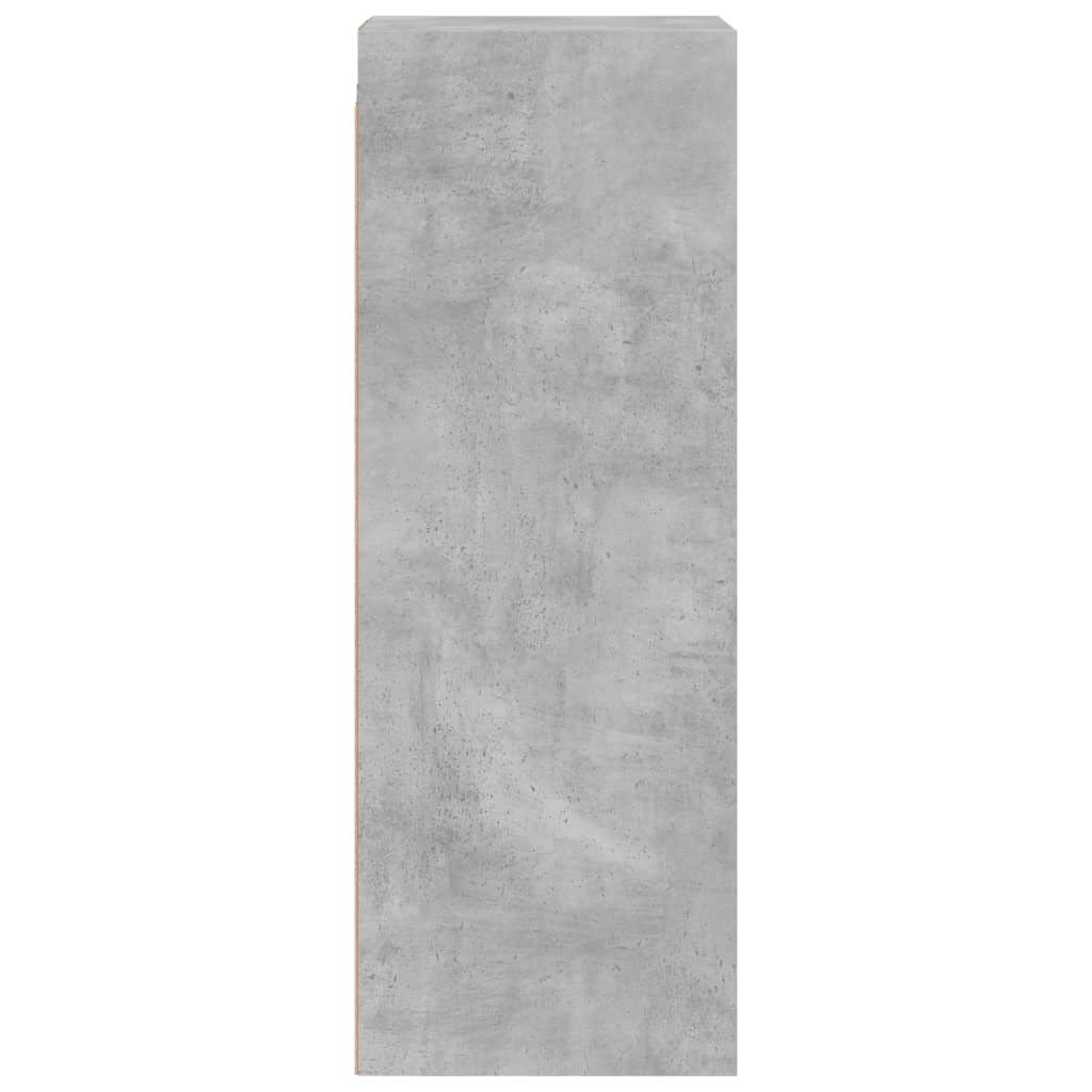 Armoire murale avec portes en verre gris béton 35x37x100 cm - XIOS